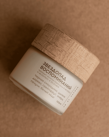 Свеча с хлопковым фитилем "Звездопад воспоминаний" 100 мл