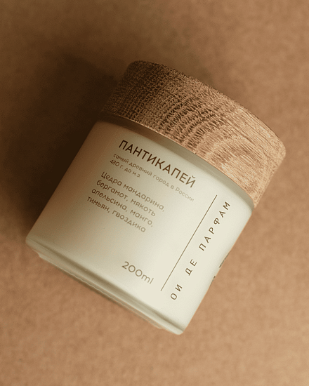Свеча с деревянным фитилем &amp;quot;Пантикапей&amp;quot; 200 мл